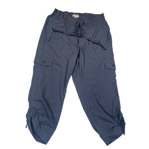 LL Bean Vista Camp Joggers Blue Gray Cargo Pants Hiking Outdoor Gorpcore XS